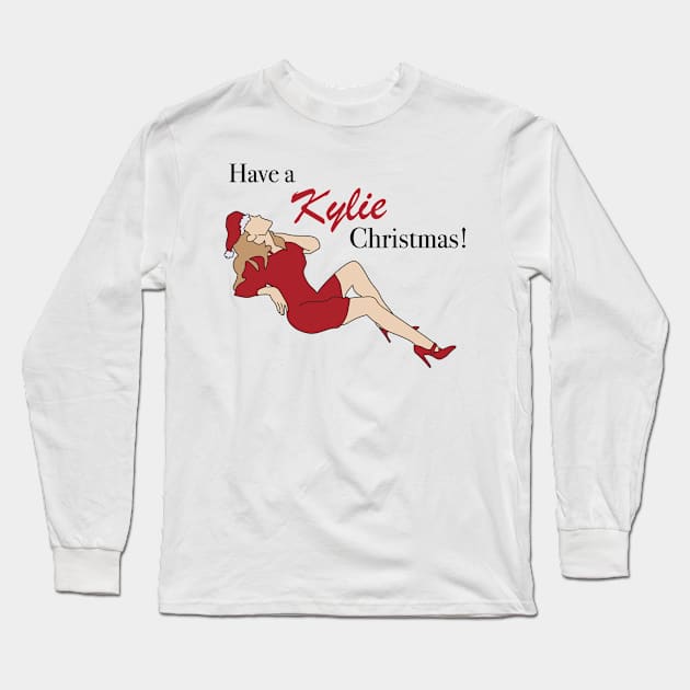 Have a Kylie Christmas ! Long Sleeve T-Shirt by popmoments